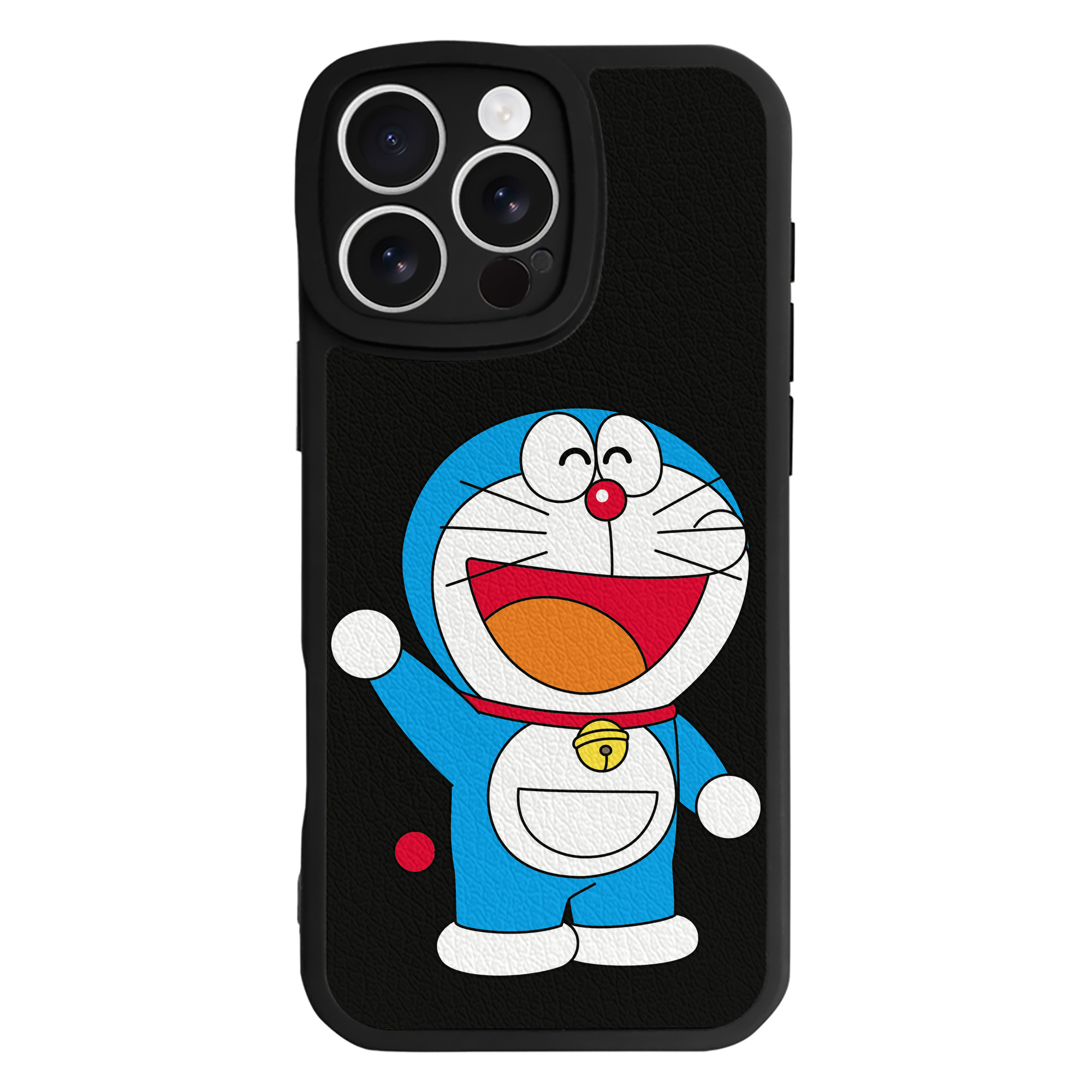 （画像用） ドラえもん Doraemon 【iPhone 16シリーズ対応】シリコンスマホケース（レザー調） 材質：シリコン